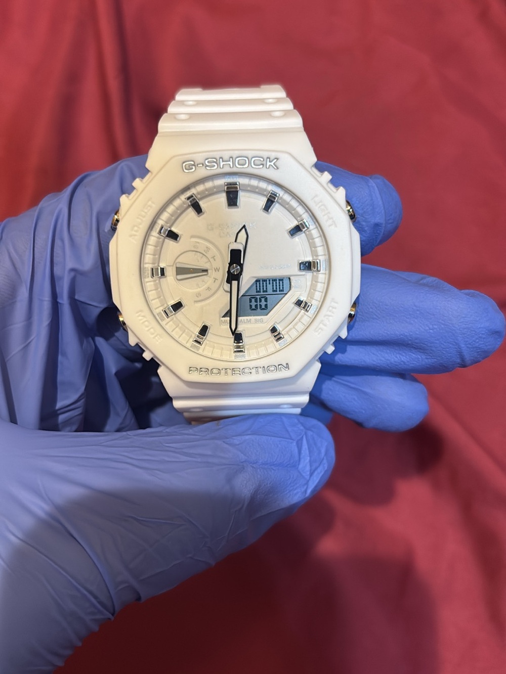 Casio G-SHOCK White Resin Analog-Digital Watch